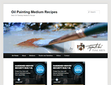 Tablet Screenshot of paintingmediums.conteart.com